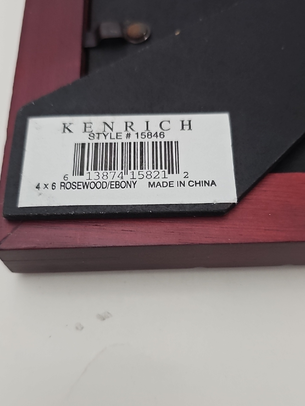Rosewood Ebony Decorative Photo Frame - Kenrich Style 15846  4 X 6 - Picture 4 of 11